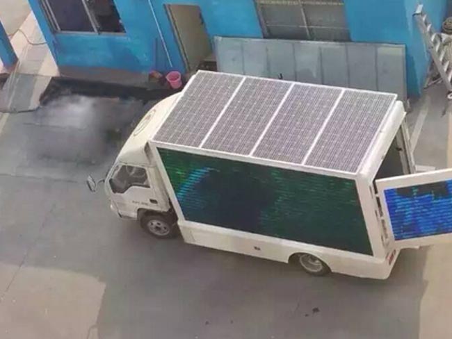太阳能广告宣传车